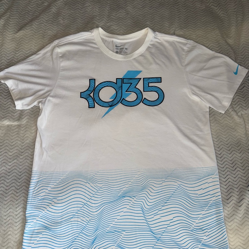 Kevin Durant Nike White Dri-FIT Tee
